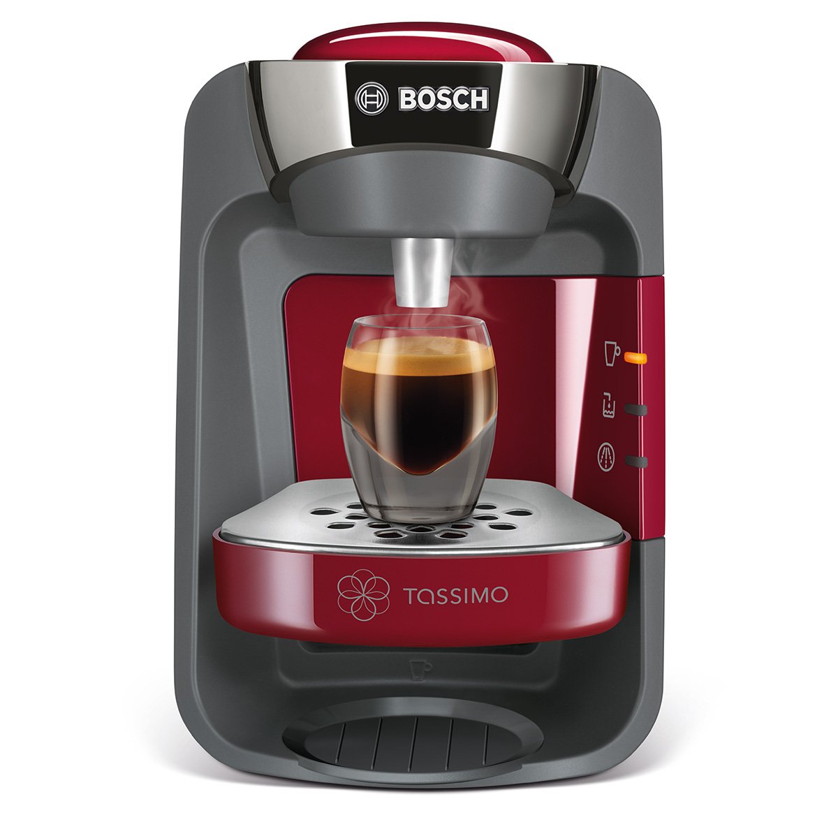 Cafetière Tassimo Suny TAS3203 Rouge – Chauffe Instantanée, +40 Boissons