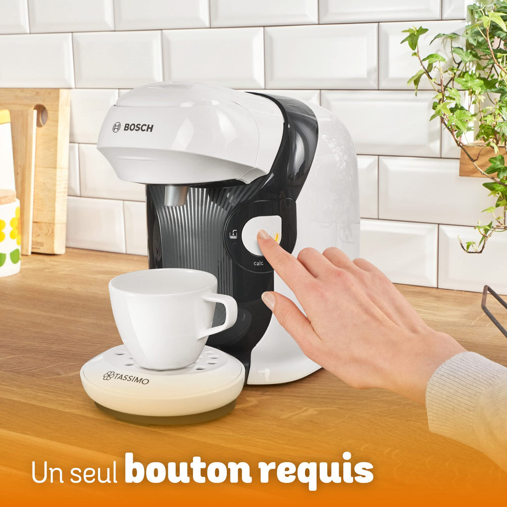 Cafetière Tassimo Style TAS1104 Blanc – Ultra Compacte 17 cm, +40 Boissons