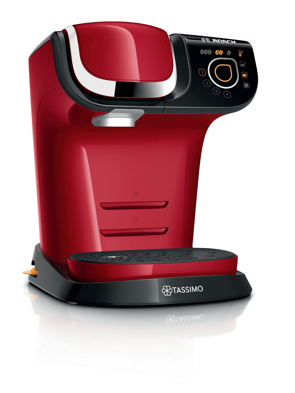 Cafetière Tassimo My Way TAS6503 Rouge – OneTouch, +40 Boissons, Filtre Brita Maxtra+
