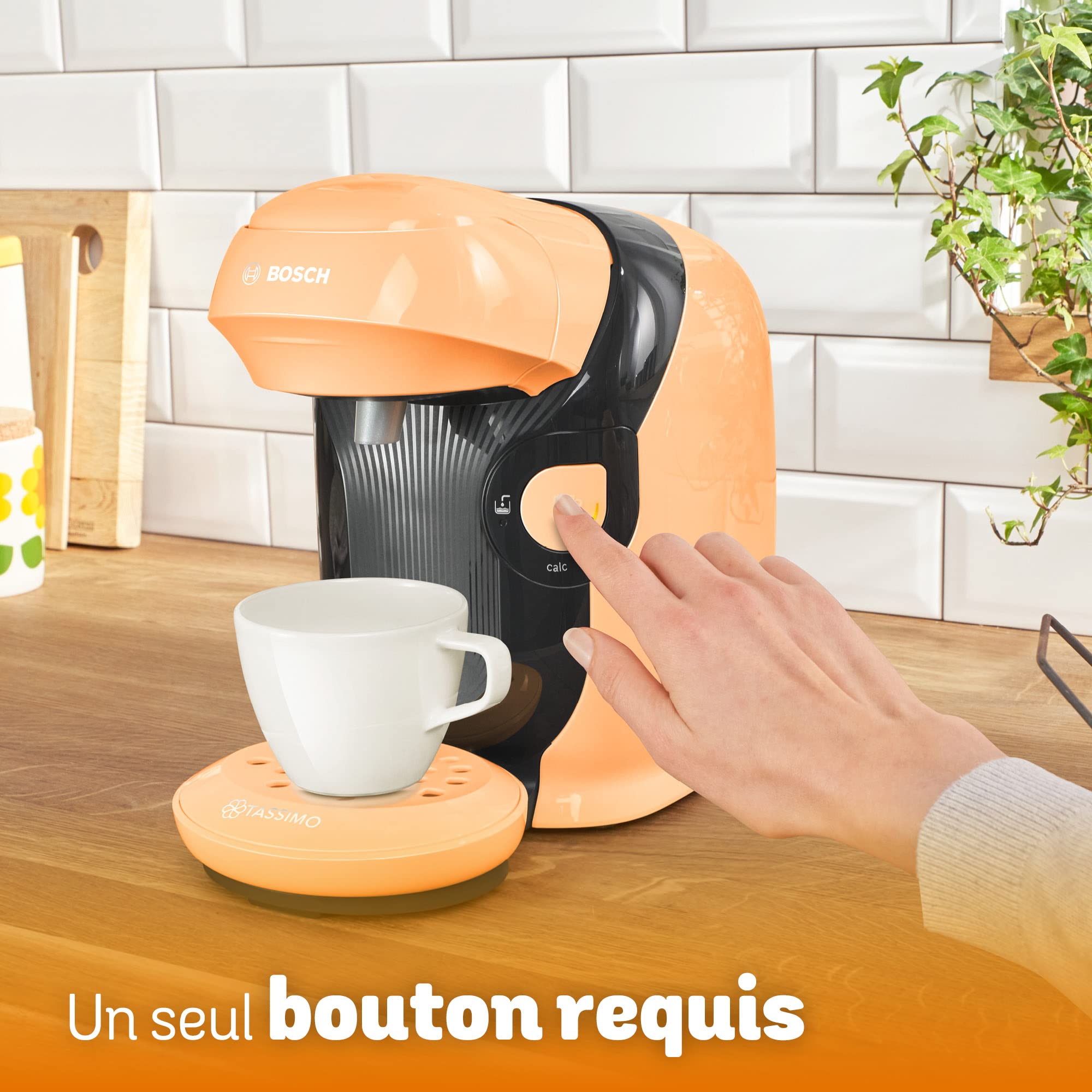 Cafetière Tassimo Style TAS1106 Pêche – Ultra Compacte 17 cm, +40 Boissons