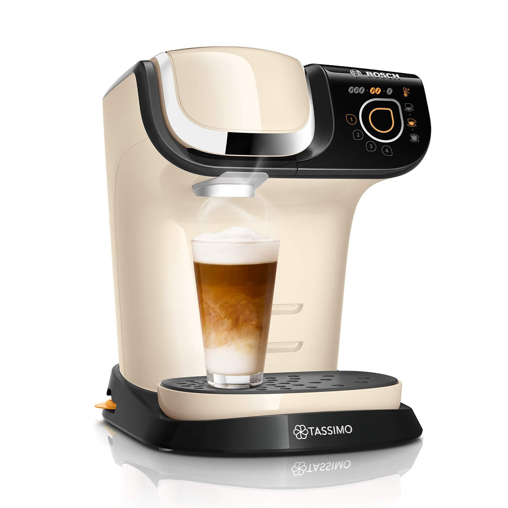 Cafetière Tassimo My Way 2 TAS6507 Crème – +70 Boissons, 1500 W, Filtre à Eau