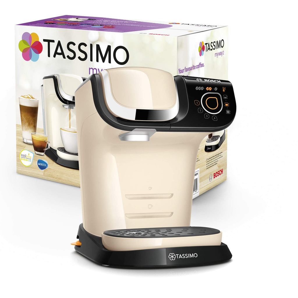 Cafetière Tassimo My Way 2 TAS6507 Crème – +70 Boissons, 1500 W, Filtre à Eau