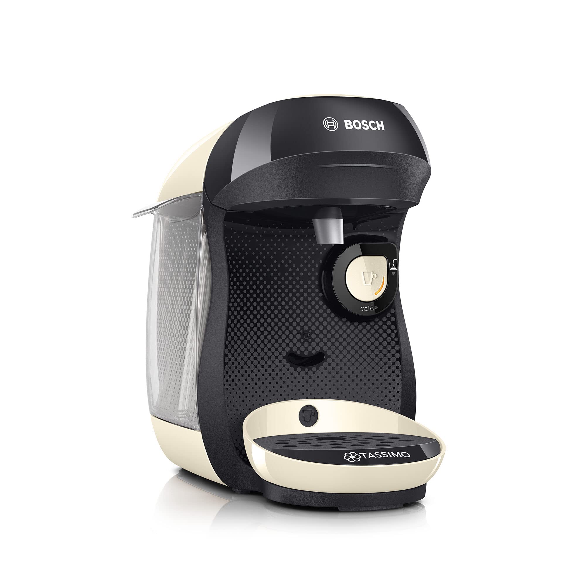 Cafetière Tassimo Happy TAS1007 Crème – +40 Boissons, 1400 W, Intellibrew