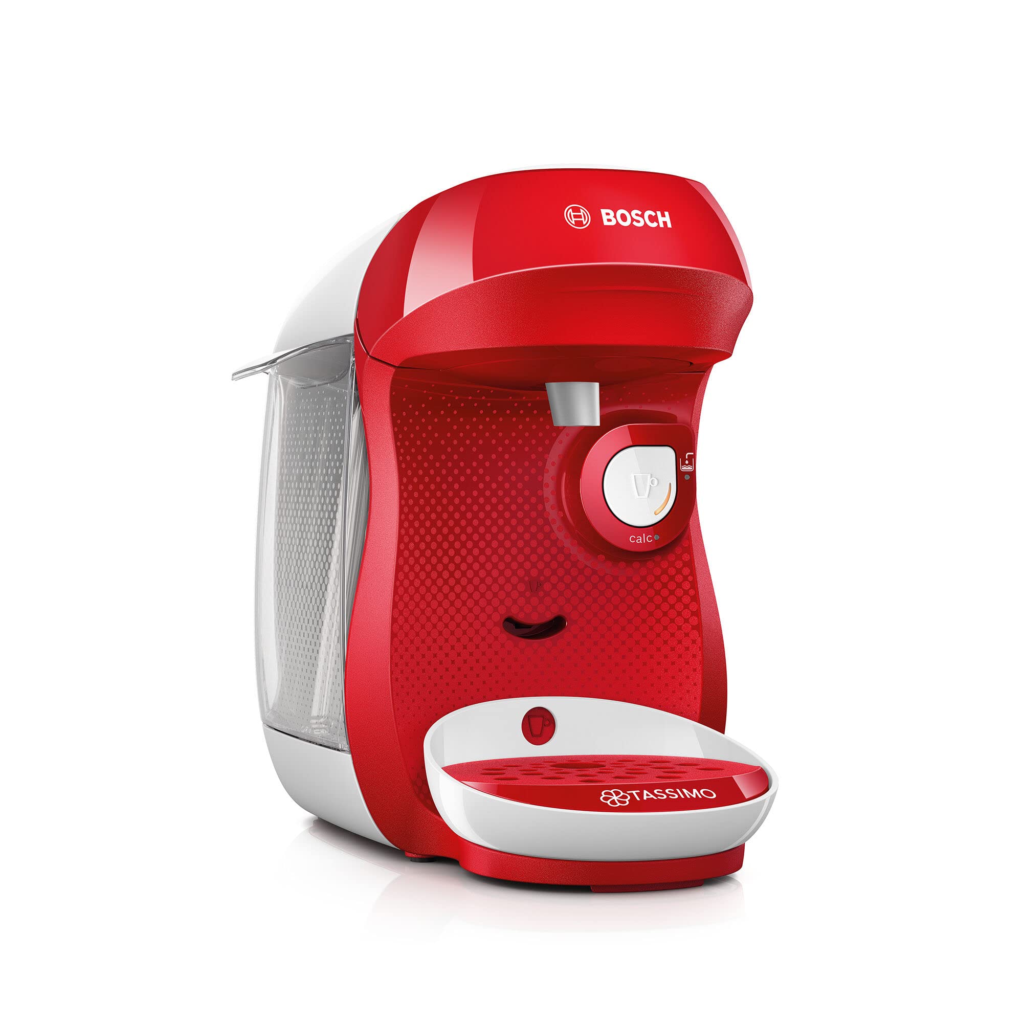 Cafetière Tassimo Happy TAS1006 Rouge & Blanc – OneTouch, +40 Boissons, Compacte
