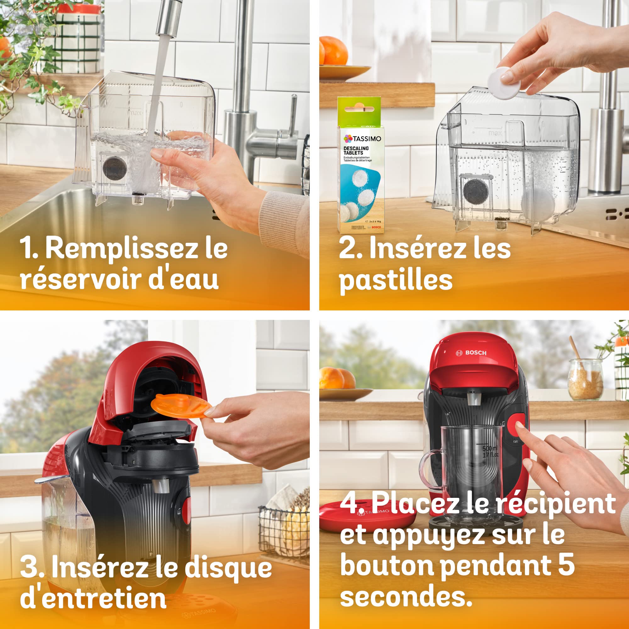 Cafetière Tassimo Style TAS1103 Rouge – Ultra Compacte 17 cm, +40 Boissons