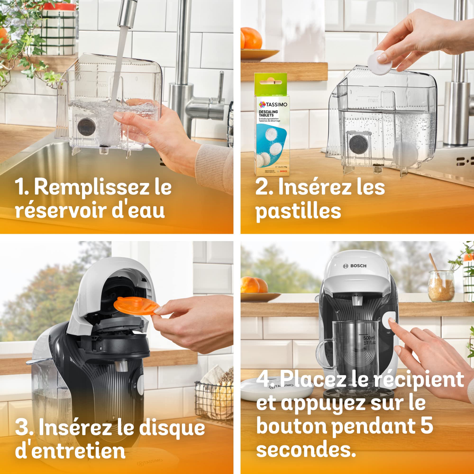 Cafetière Tassimo Style TAS1104 Blanc – Ultra Compacte 17 cm, +40 Boissons