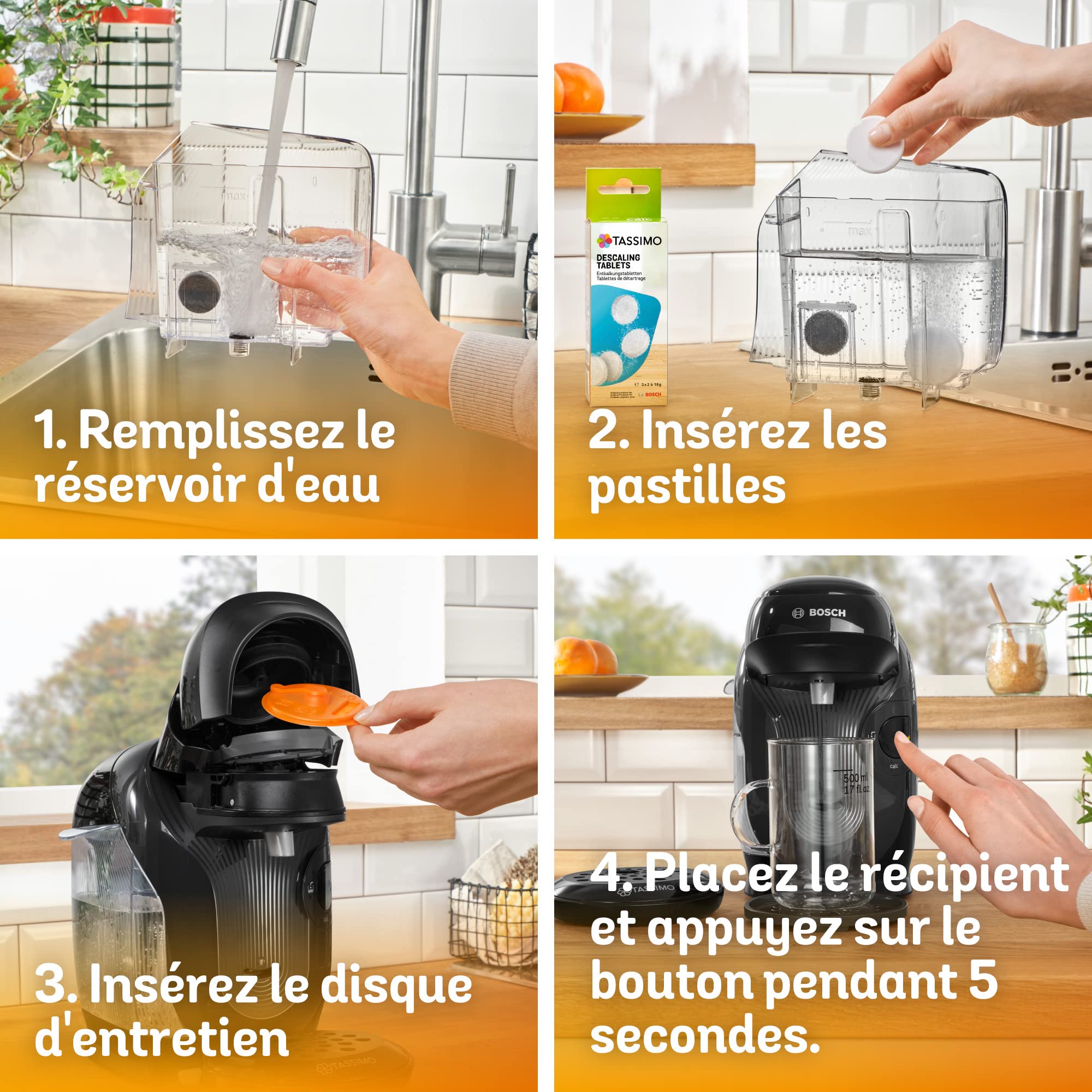 Cafetière Tassimo Style TAS1102 Noir – Ultra Compacte 17 cm, +40 Boissons