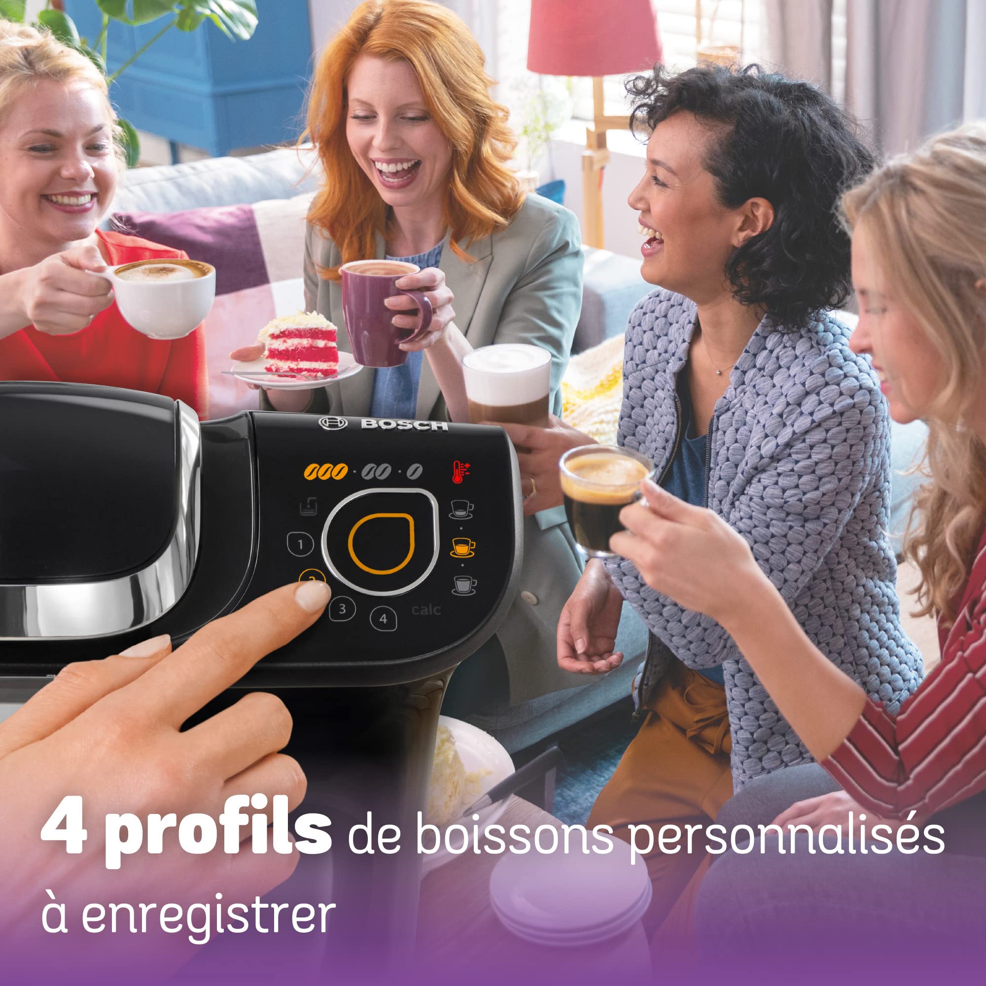Cafetière Tassimo My Way TAS6502 Noir – OneTouch, +40 Boissons, Filtre Brita Maxtra+
