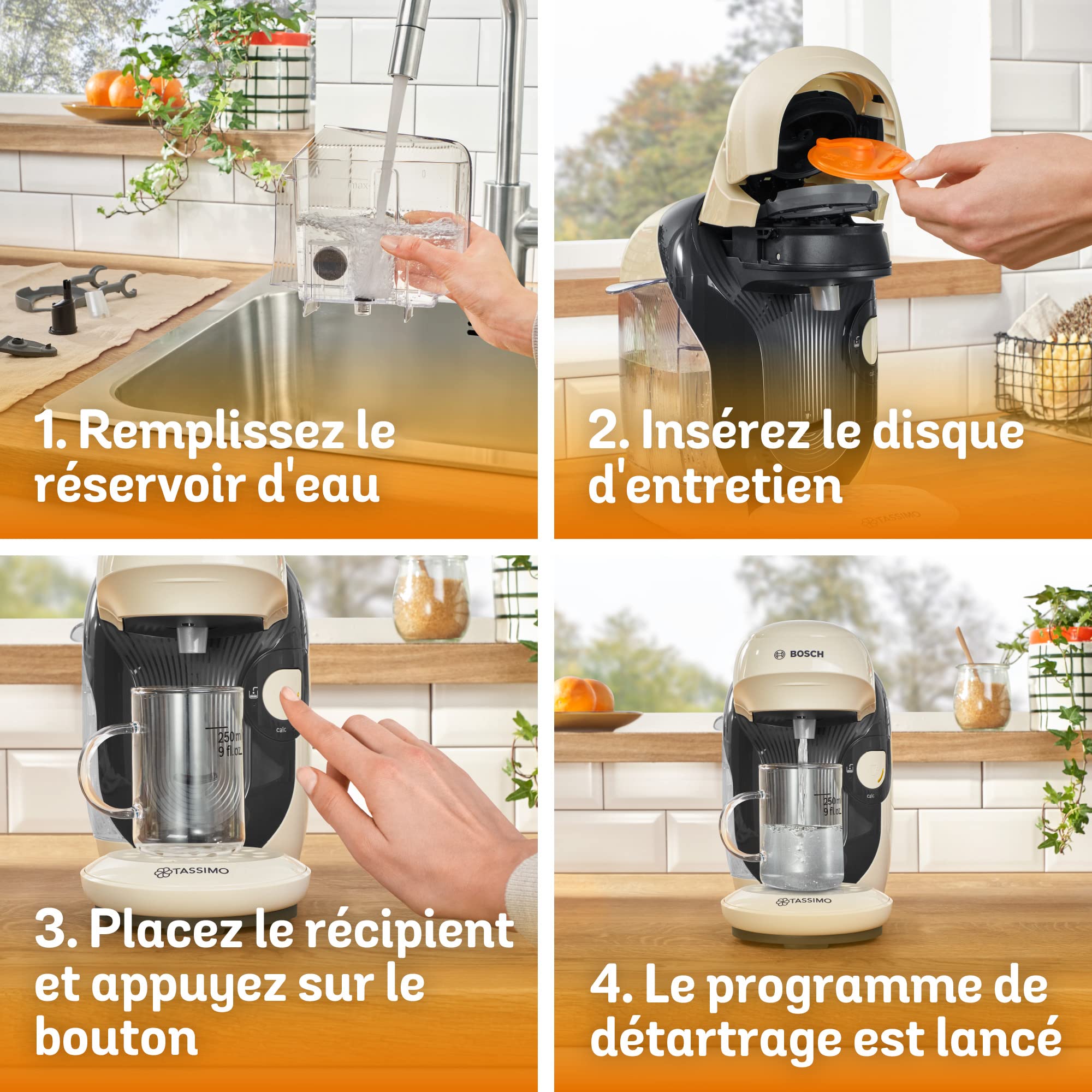 Cafetière Tassimo Style TAS1107 Vanille – Ultra Compacte 17 cm, +40 Boissons