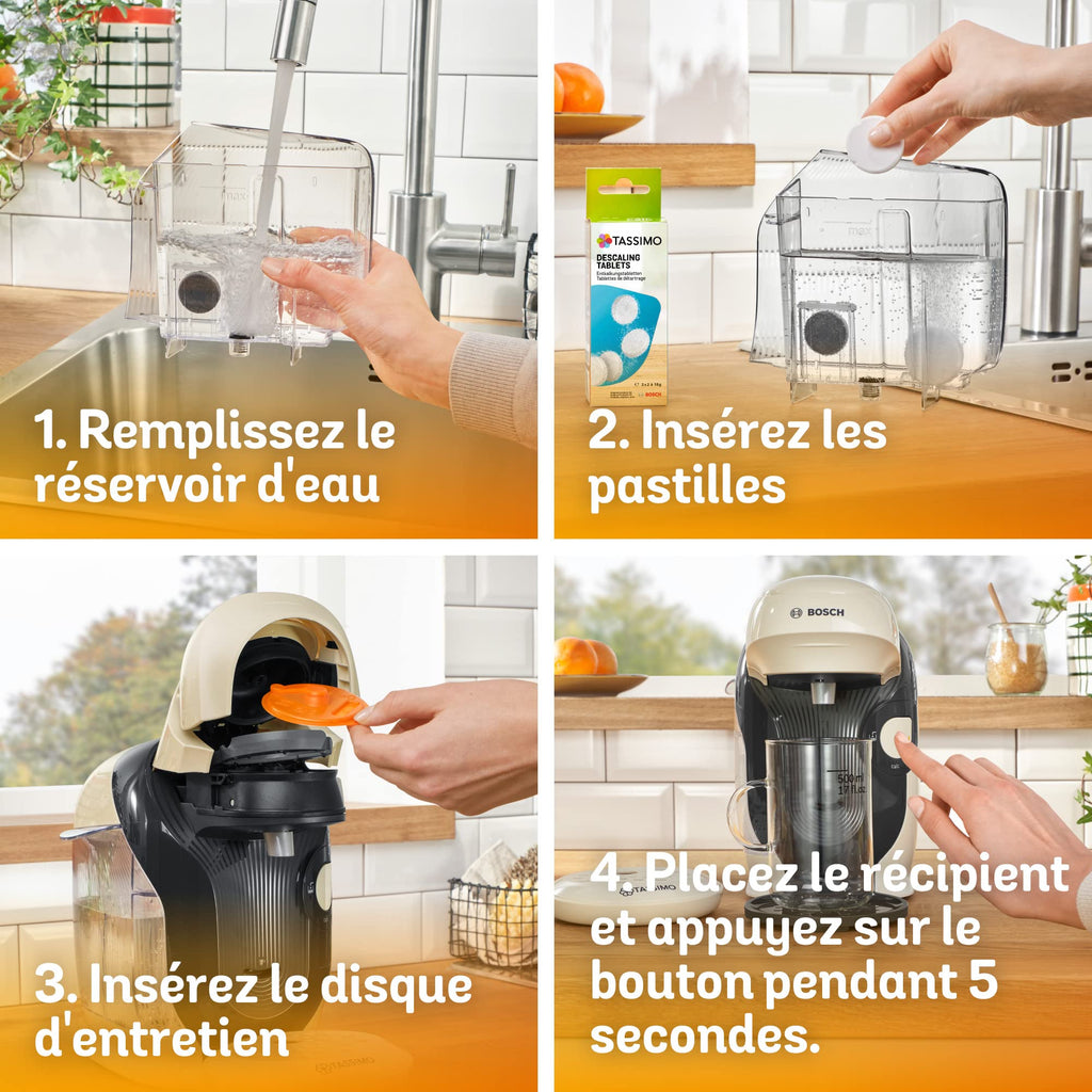 Cafetière Tassimo Style TAS1107 Vanille – Ultra Compacte 17 cm, +40 Boissons