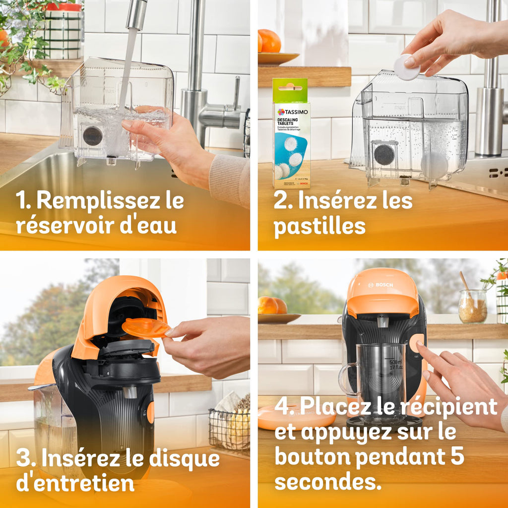 Cafetière Tassimo Style TAS1106 Pêche – Ultra Compacte 17 cm, +40 Boissons