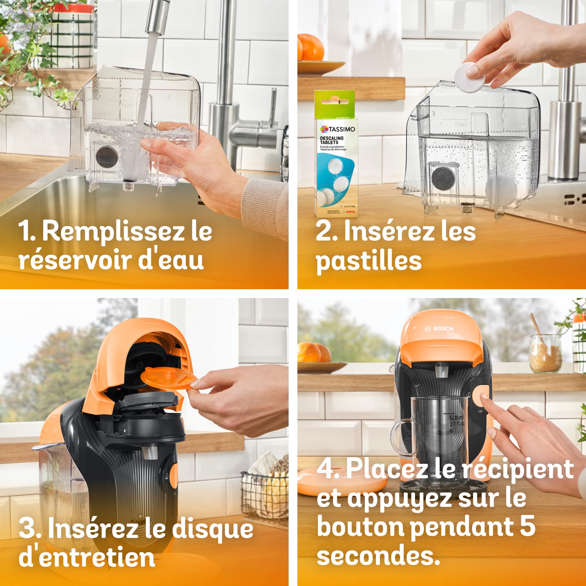 Cafetière Tassimo Style TAS1106 Pêche – Ultra Compacte 17 cm, +40 Boissons